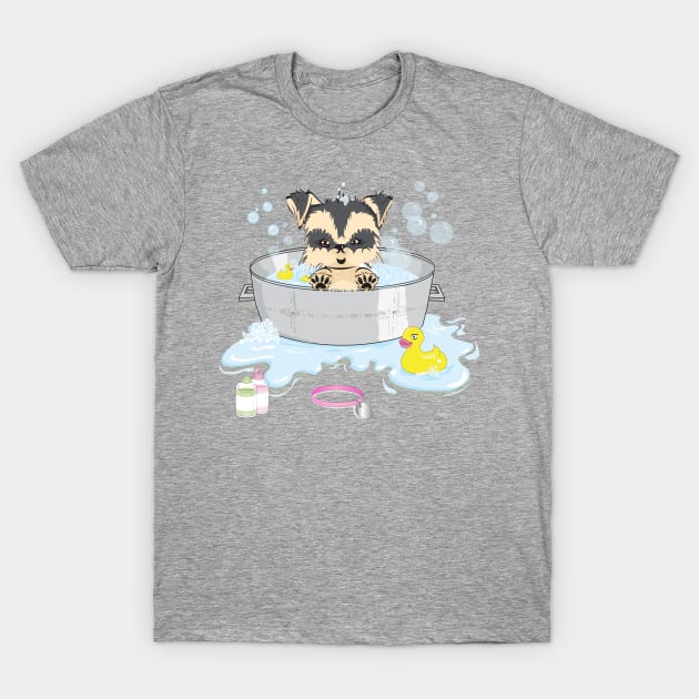 Bathing the puppy T-Shirt by RebecaZum